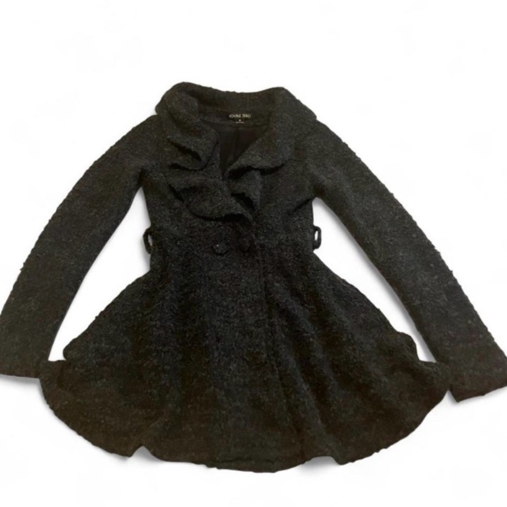 Double Zero‎ Charcoal Textured Outerwear